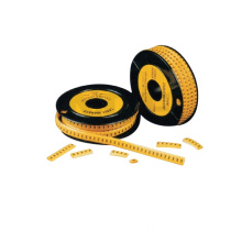 Yellow PVC circle cable markers strips